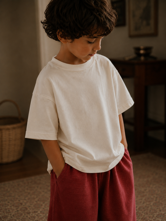 Relaxed Tee — Off White