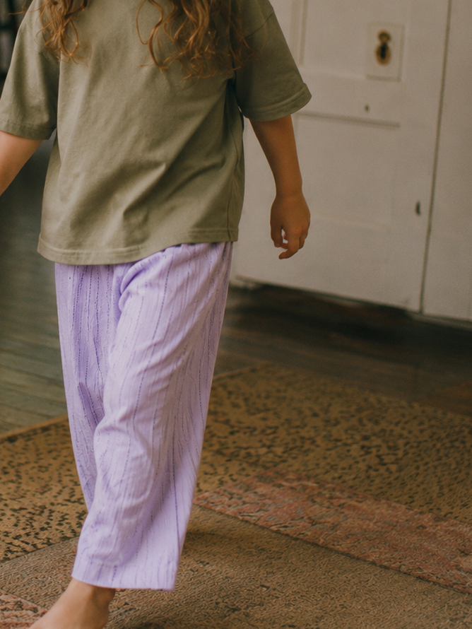 Lilac Stripe Pants