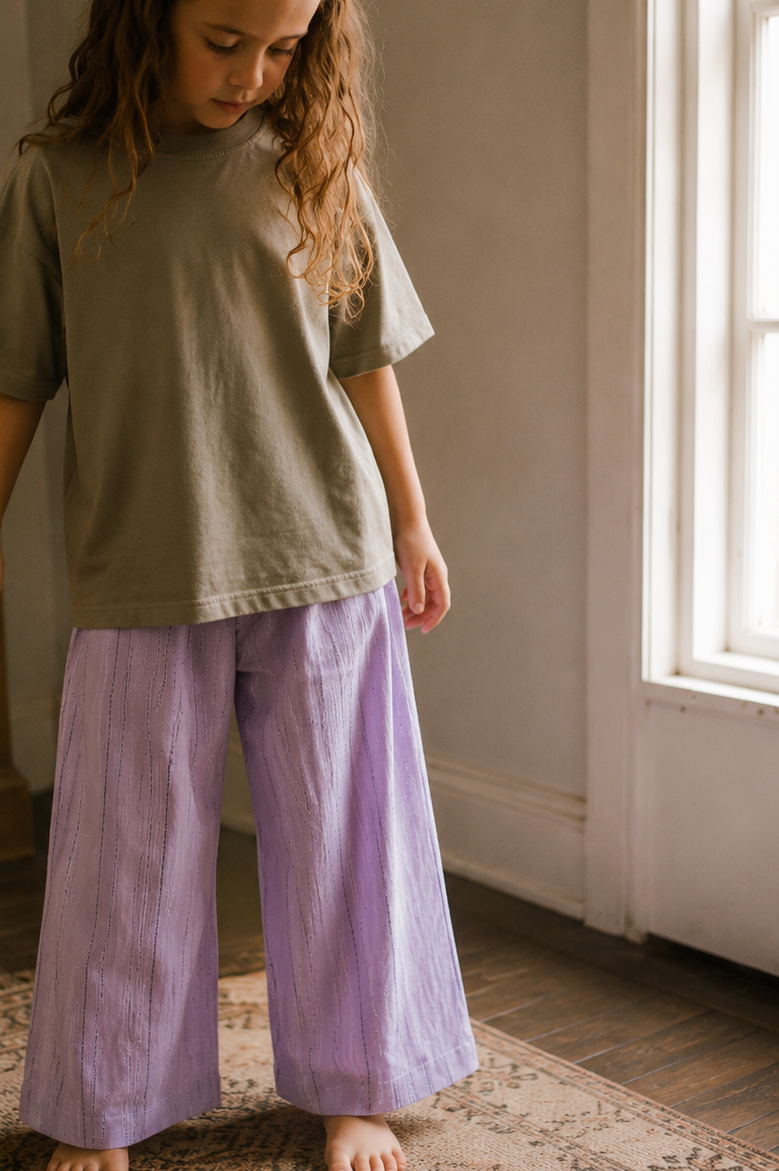Lilac Stripe Pants