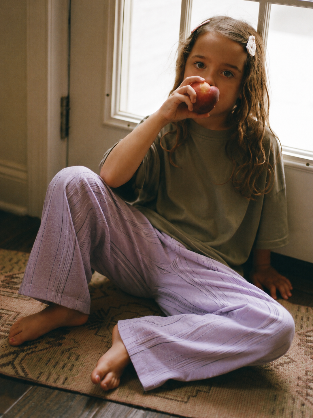 Lilac Stripe Pants