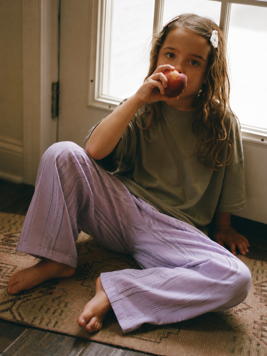 Lilac Stripe Pants