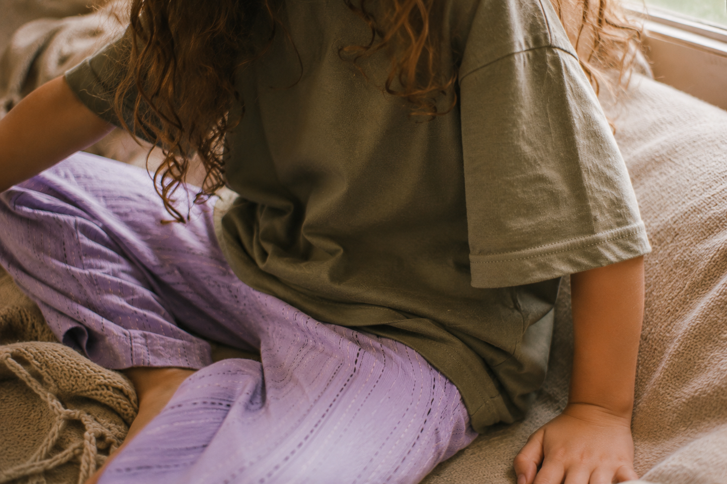 Lilac Stripe Pants